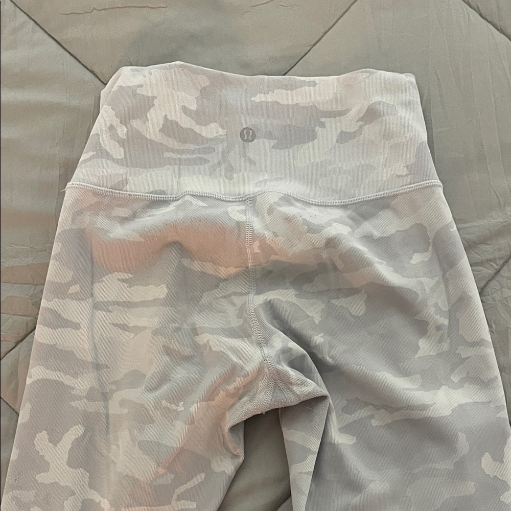 white camo lululemon leggings